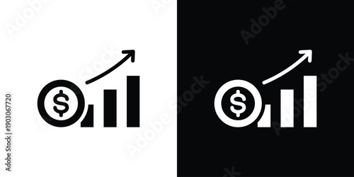 Investment Icon Sheet Black And White