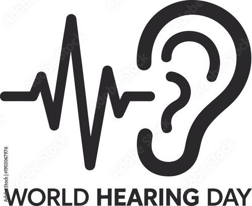 World Hearing Day Awareness Symbol