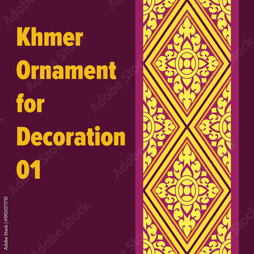 Khmer Ornament for Decoration 01