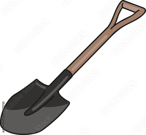 shovel isolated on white