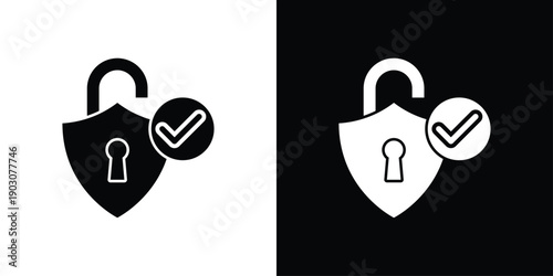 Security Icon Sheet Black And White