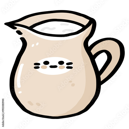 Cute Milk Pitcher Illustration