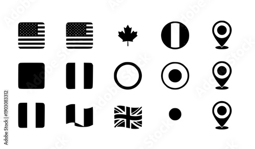SEO Friendly Title
Bold black pennant flag icons collection for events, parties, and banners
