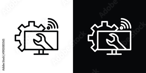 Maintenance Icon Sheet Black And White