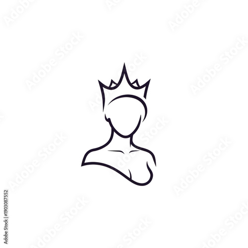 Female Leadership Crown Symbol Icon