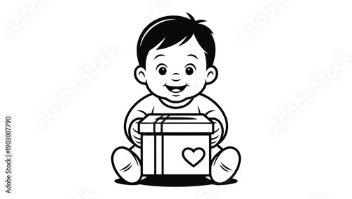 A cute toddler hugging a teddy bear with pure happiness