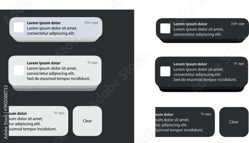 Social Notification Feed Icon Set