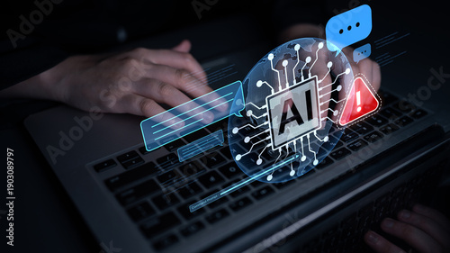 Foto AI interface showing prompt error warning and system alert