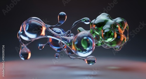 water drops on a glass