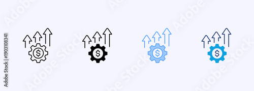 Business Development Icon Set Multistyle Various Collection Element For Design