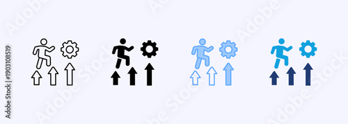 Development Icon Set Multistyle Various Collection Element For Design