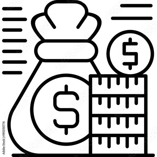 Deposit Icon Vector Element