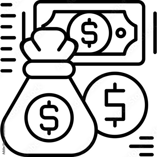 Cash Icon Vector Element