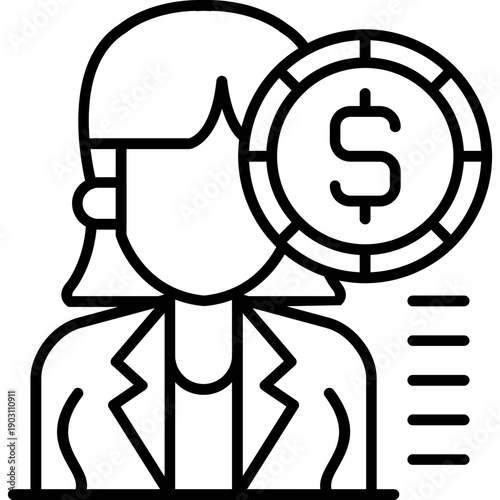 Depositor Icon Vector Element