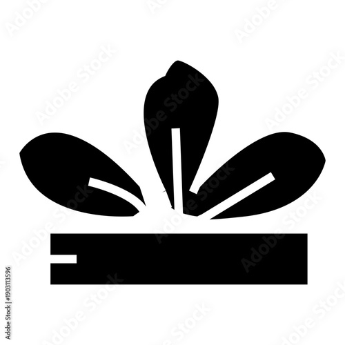vector illustration of a silhouette of a headband symbol