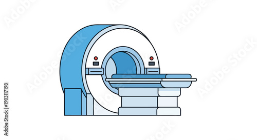 Medical MRI Scanner Illustration