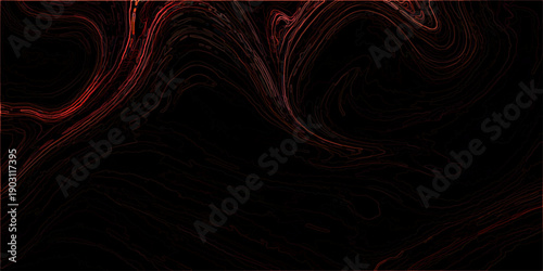 Vector Subtle crimson and obsidian fractal abstract fluid pattern. Evokes mystery. Dynamic wisps and swirling form, perfect for digital designs. 