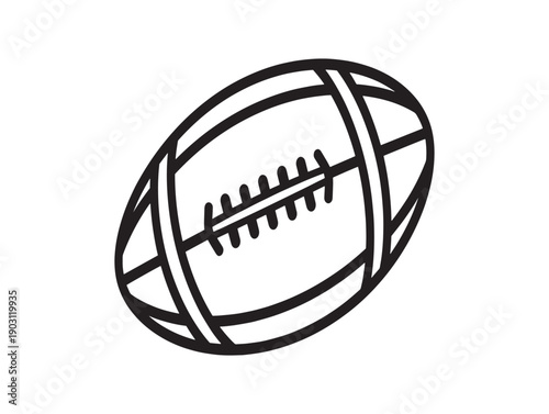 American football illustration