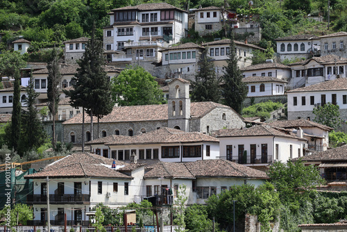 View of the Orthodox Church of St. Spyridon, Gorica district, Berat County, Albania 