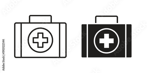 First aid kit icon suitable symbol. Simple stock illustration stock
