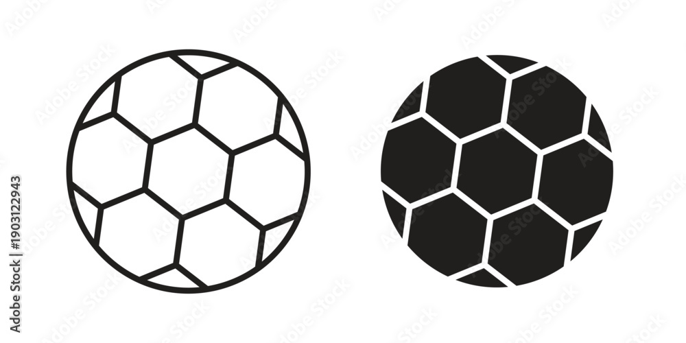 Fototapeta premium Football icon suitable symbol. Simple stock illustration stock