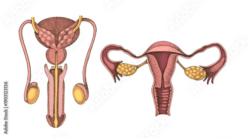 Female and male reproductive system