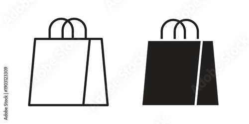 Gift bag icon suitable symbol. Simple stock illustration stock