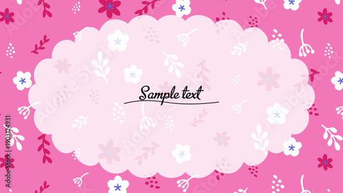 北欧風大人可愛いお花のフレーム