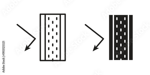 Insulation icon suitable symbol. Simple stock illustration stock