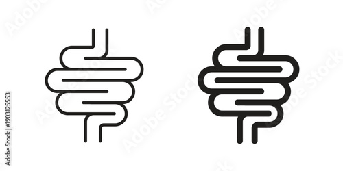 Intestines icon suitable symbol. Simple stock illustration stock