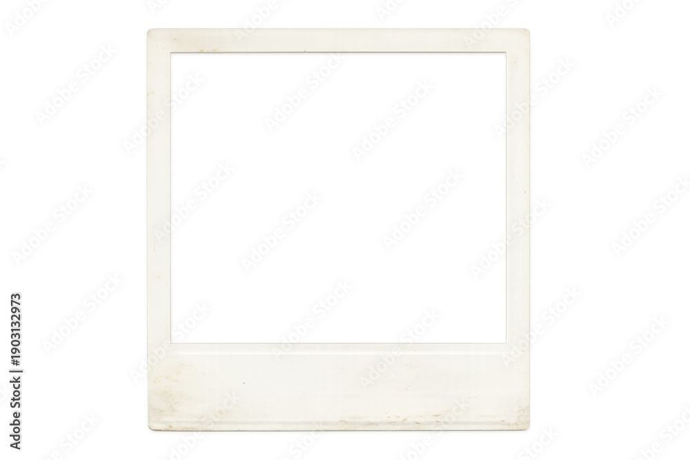 Fototapeta premium Vintage instant film frame with blank space and aged borders for nostalgic memories composition