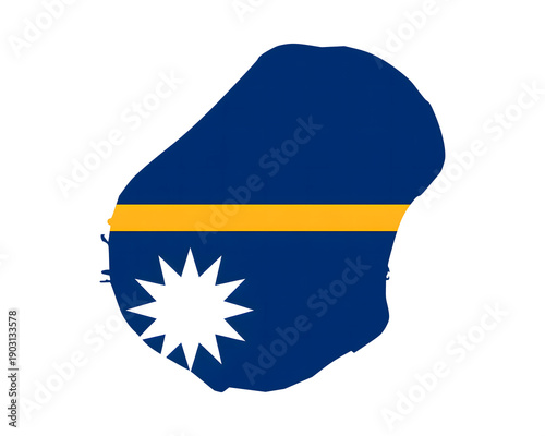 Free Download Nauru island flag map, vibrant national pride, modern design, perfect for travel blogs and educational resources - GFXLoad