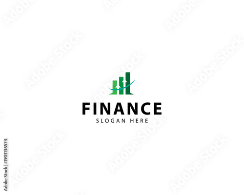 Finance Logo Design Vector Illustration
