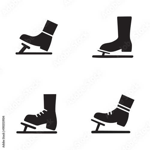 Pedal silhouettes for car brake accelerator and vehicle driving control signs.