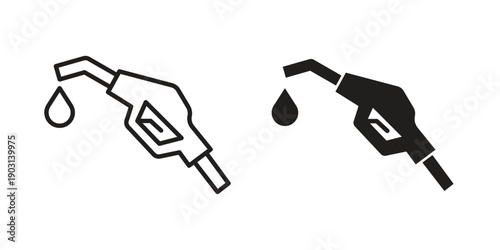 Fuel icons symbol. vector illustration pack for apps and designs