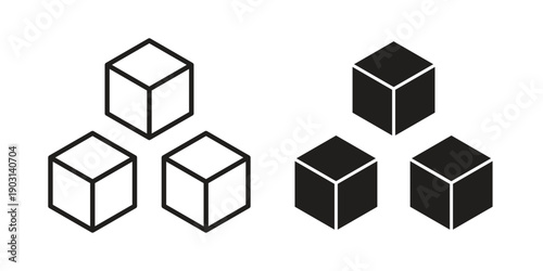 Ice icons symbol. vector illustration pack for apps and designs