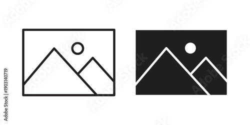 Image icons symbol. vector illustration pack for apps and designs
