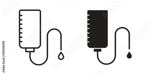 IV drip icons symbol. vector illustration pack for apps and designs