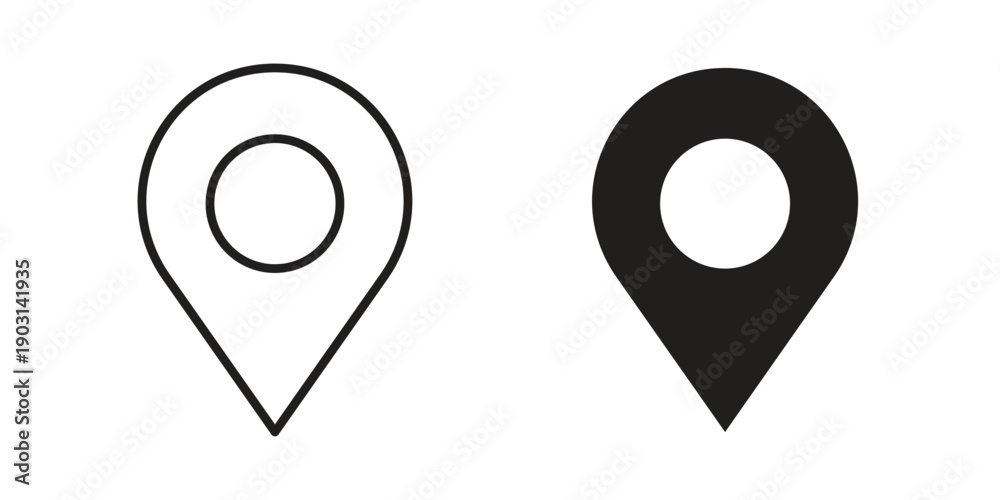 Foto Map marker icons symbol