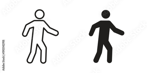 Pedestrian icons symbol. vector illustration pack for apps and designs