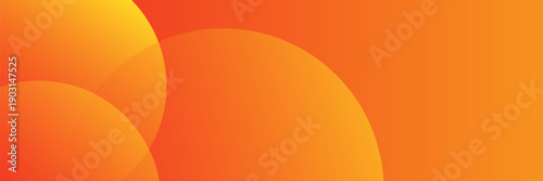Minimal geometric background. Orange elements with fluid gradient. Dynamic shapes composition. Vector ilustration