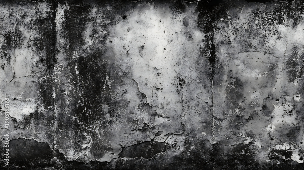 Obraz premium Grungy Textured Concrete Wall Surface Black and White
