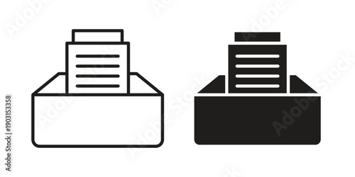 Archive icon vector. EPS 10 editable vector bundle