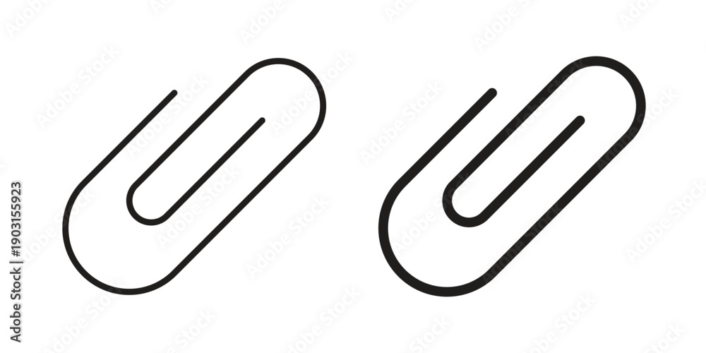 Obraz premium Clip icon vector. EPS 10 editable vector bundle