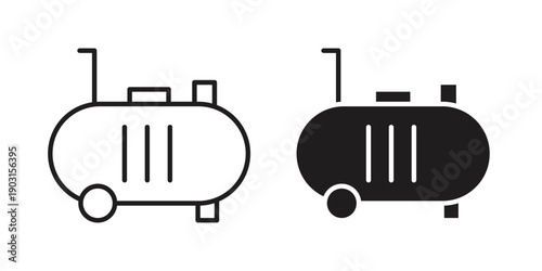 Compressor icon vector. EPS 10 editable vector bundle