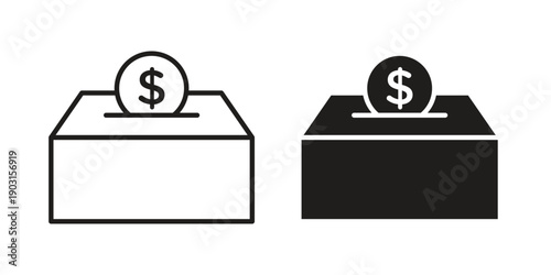 Donate icon vector. EPS 10 editable vector bundle