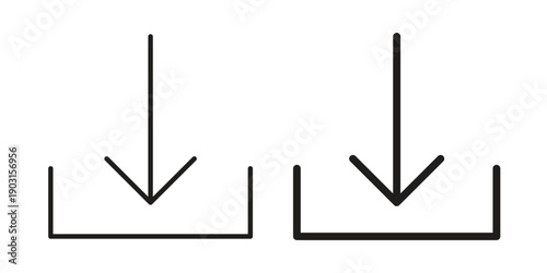 Download icon vector. EPS 10 editable vector bundle