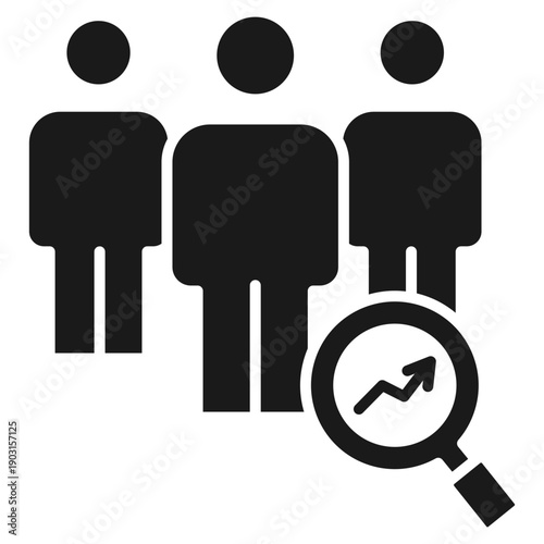 Competitive Analysis Glyph Icon Vector Illustration