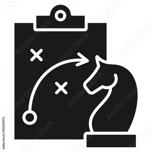 Strategy Glyph Icon