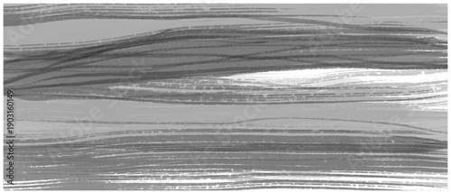 墨の筆で描いたモノクロのグランジテクスチャ　抽象的なかすれのある背景